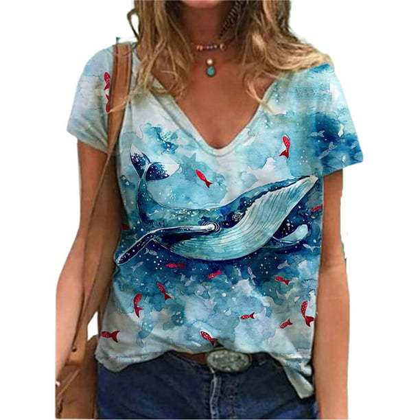 Womens Floral Print Peasant Blouse Summer Loose Tops T Shirt Puff Sleeve Casual